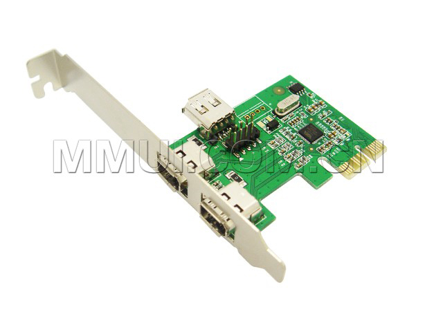 PCIexpress IEEE 1394a Firewire controller card (2 external + 1 internal 1394a ports),IO-PCE6315-2E1I