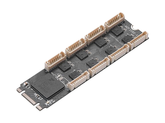 M.2(B+M Key) to 8 Port RS232 Card,IO-M2F358C-8S