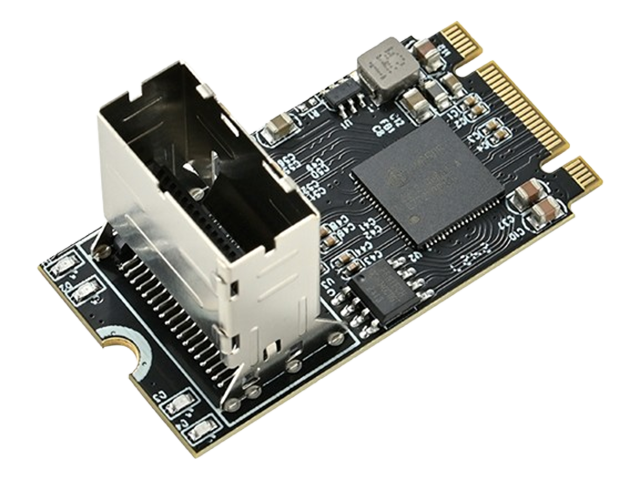 M.2(PCIe3.0) to 4 Port SATA 6G Adapter，IO-M2F5850-4I