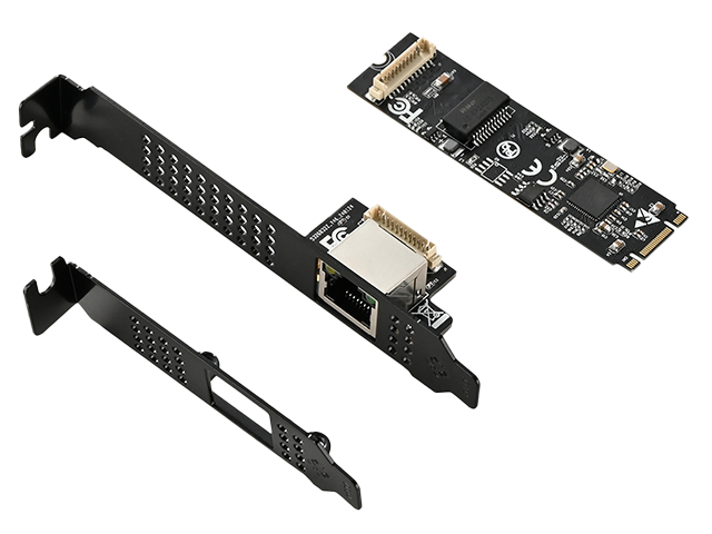 M.2 to 10/100/1000M/2.5G/5G Ethernet Card,IO-M2F8126-GLAN