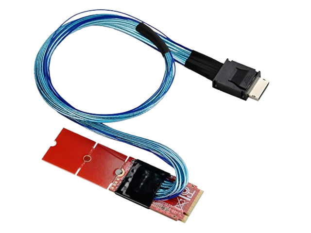 M.2 M-key PCIe Gen4 to OCulink (SFF-8611) Adapter,IO-M2TO8612
