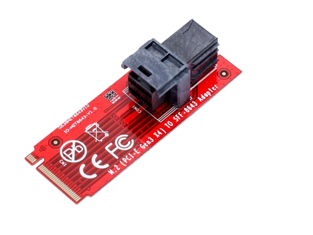M2(PCI-E Gen x4) to SFF-8643 Adapter Card,IO-M2TO8643