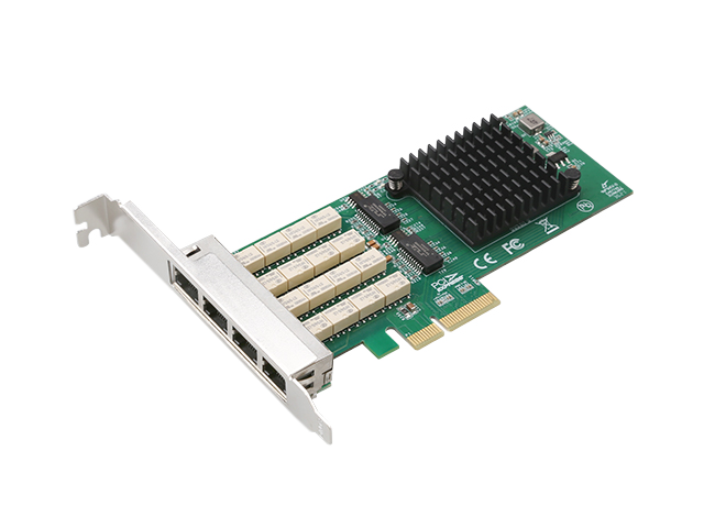 Quad Port Copper Gigabit Ethernet PCIe  Bypass Server Adapter,IO-PCE3504B-4GLAN