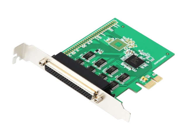 PCIe 8 Ports RS-232 DB9 Serial Controller Card with Fan Out Cable,IO-PCE358-8S
