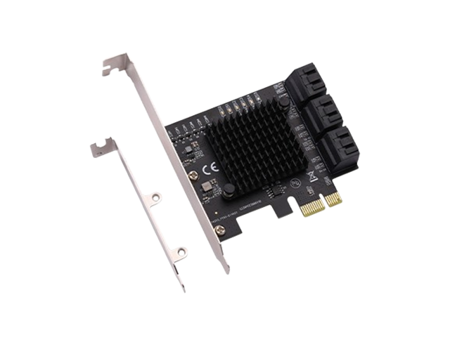 PCIe3.0x1 to 6 Port SATA6G Card,IO-PCE586-6I