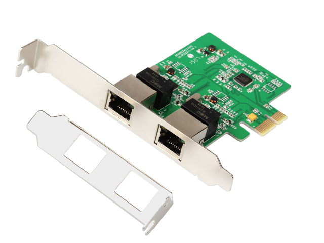 PCIe Dual Gigabit Ethernet Controller Card,IO-PCE8111-2GLAN