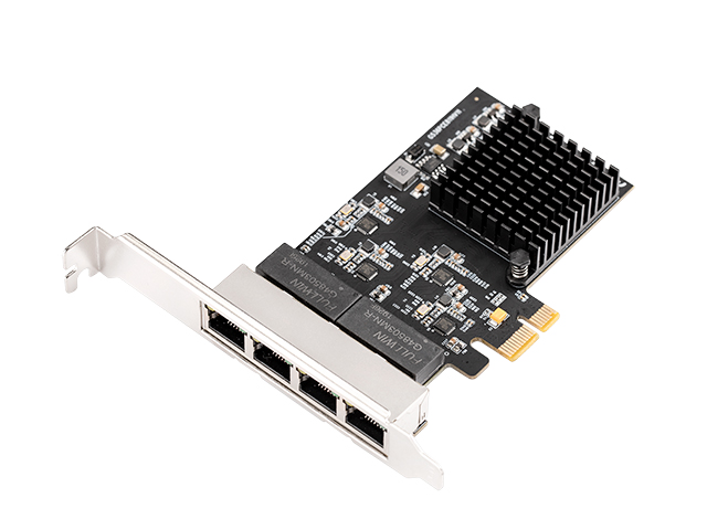 PCIe to 4 Ports Gigabit Ethernet Card, IO-PCE8111H-4GLAN