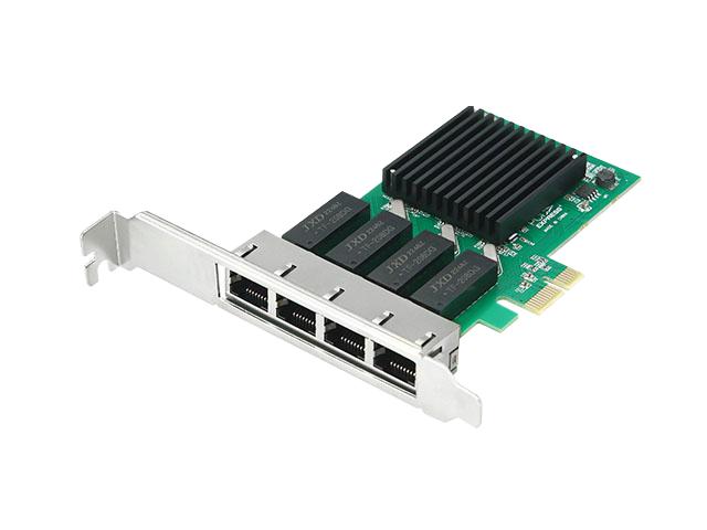 PCIe to 4 Ports Gigabit Ethernet Card, IO-PCE8111W-4GLAN