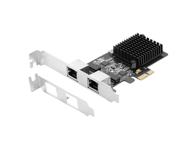 PCIe to 2 Ports 2.5G Ethernet Card,IO-PCE8125B-2GLAN