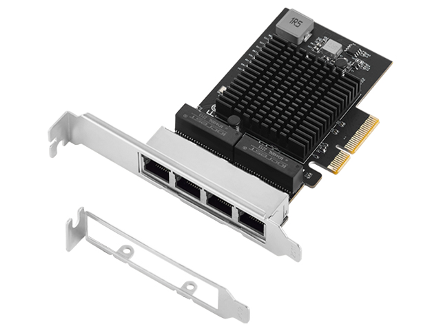 PCIe to 4 Ports 10 /100/1000M/2.5G Ethernet Card,IO-PCE8125B-4GLAN