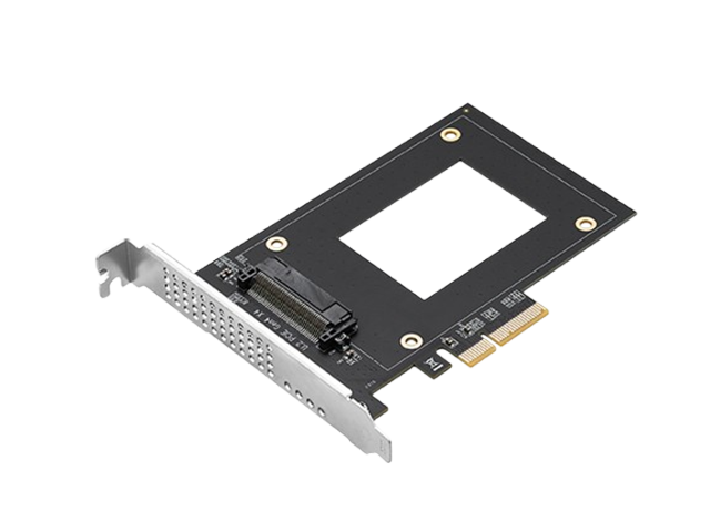 PCIe x4 to 1-port U.2 SFF8639 2.5-inch SSD Adapter，IO-PCE8639A-U2