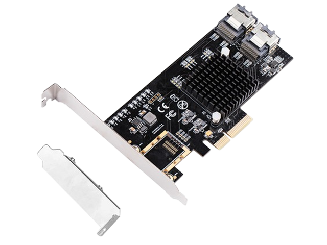 PCIe to 8 Ports SATA With SFF8087 Card,IO-PCE9215S-8I