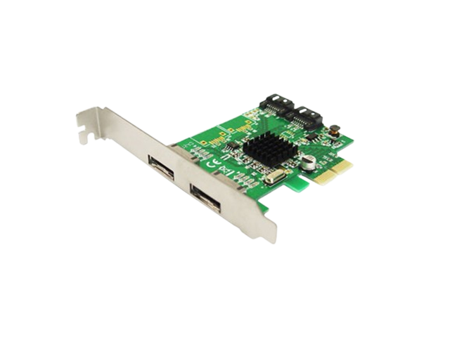 PCIe to 2 Internal, 2 External Ports SATA III  Controller Card,IO-PCE9235-2ES