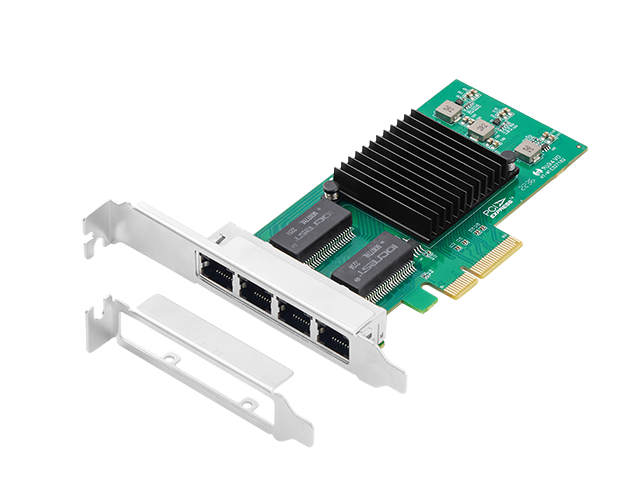PCIe to 4 Ports Gigabit Ethernet Network Card,IO-PCEI350-4GLAN