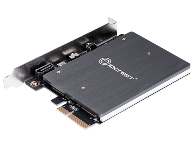 RGB PCIe to M.2 NVMe + SATA Extension card  ,IO-PCENSR5