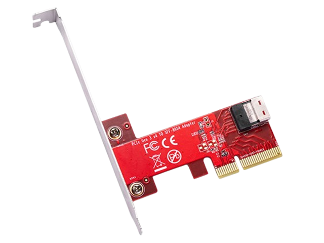 PCIe3.0 x4 to Slimline SAS SFF-8654 Adapter Card,IO-PEX86541