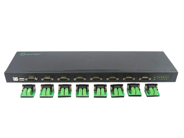 USB 2.0 to 8 Ports RS422/485 Adapter,IO-U24232A-8S