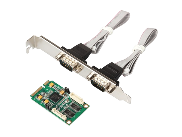 Mini PCIe serial port Card (2x RS-232),IO-mPCE352-2S