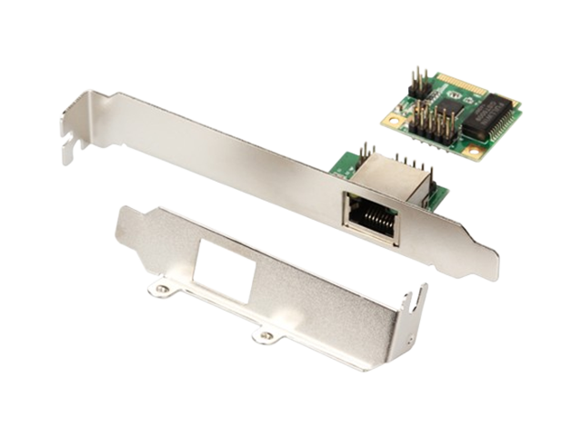 Mini PCIe to Single Port Gigabit Ethernet Network Card,IO-mPCE8111-GLAN