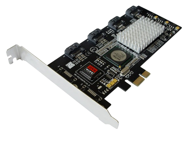 PCIe to 4 port SATA II Software RAID Controller Card--Bundle,MM-PCE3124-4IR