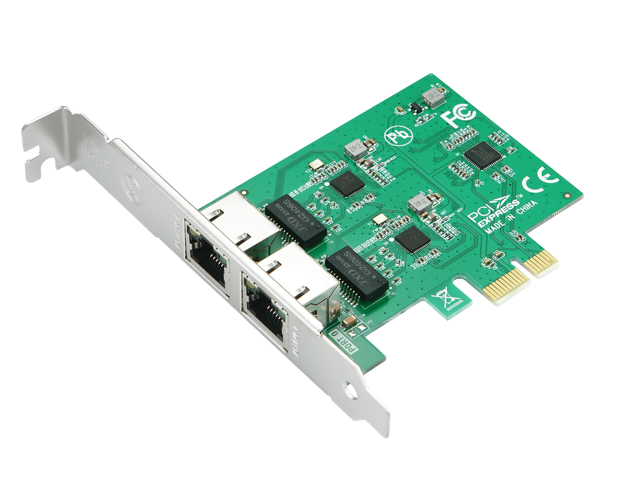 PCIe to 2 Ports Gigabit Ethernet Card,RTL8111，PR81R21